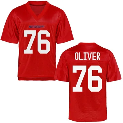Men's Replica John Wayne Oliver Ole Miss Rebels Cardinal Football College Jersey